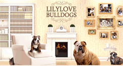 Desktop Screenshot of lilylove-bulldogs.com
