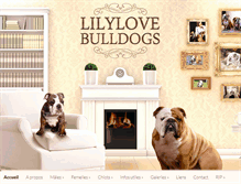 Tablet Screenshot of lilylove-bulldogs.com